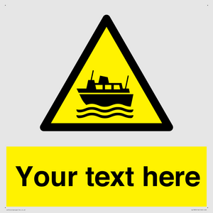 Custom warning ferries crossing vessels